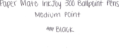 Paper Mate InkJoy 300RT Retractable Ballpoint Pens, Medium Point (1.0mm), Black, Pack of 36, Ideal for Office Supplies, Journaling, and Writing Ac...
