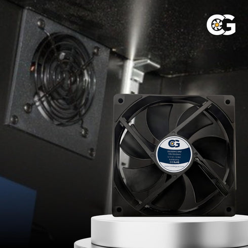 Coolerguys 12vDC Waterproof IP67 Fan (High Speed, 120x25mm)...