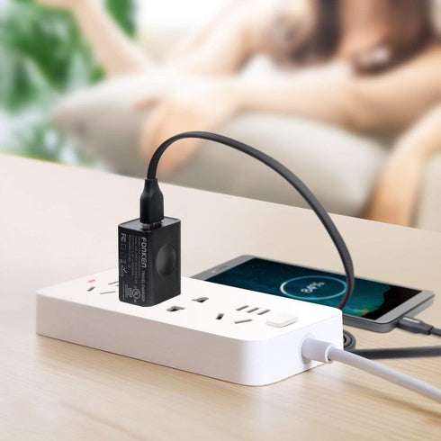 USB Wall Charger, FONKEN 5V 2A Power Adapter Universal Travel Charger USB Plug Cell Phone Charger Block Cube Compatible with iPhone, iPad, Google ...
