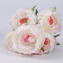 Artificial Peony Silk Flowers Bouquet Home Wedding Decoration, 1 Pack, 5 Heads(Pink)...