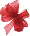 Offray Monofilament Edge Simply Sheer Asiana Craft Ribbon, 1-1/2-Inch Wide by 100-Yard Spool, Red...