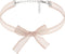 Pink Chiffon Bow Kawaii Coquette Choker Necklace Jewelry for Women, Romantic Gifts for Women Trendy Stuff for Teen Girls In Their Her 20s, Simple ...