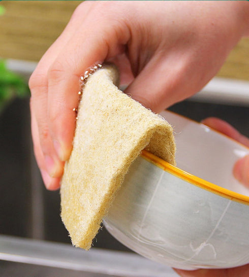 Biodegradable Scrubbing Pads for Dishes - Fiber Scrub Pads for Dishes - Non Scratch Scouring Pads for Pots and Pans-dishcloths-dish cloths That do...