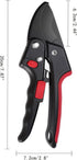 8"Dual mode switch Professional Ratchet Anvil Pruning Shears (LZ-DJ-011BR), Ratcheting Mechanism, Anvil Groove Design,Garden Shears Clippers, Anvi...