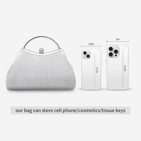 Clutch Purses for Women Evening Bags Party Clutches Handbag With Detachable Chain Strap for Cocktail Party Wedding...