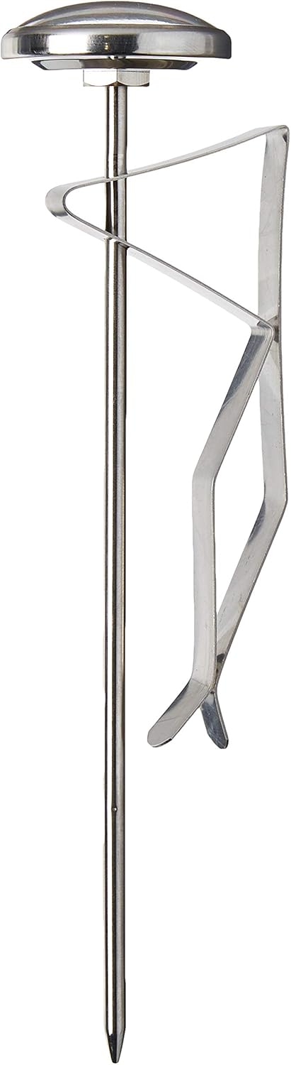 CDN ProAccurate® Instant Read Beverage Frothing Thermometer with Clip for Precise Temperature Measurement, 6.5" Stainless Steel Stem, Easy to Read...