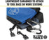 Klein Tools 55559 Stand-Up Zipper Bag Tool Pouch with Carabiners, 7-Inch Blue and 14-Inch Gray Utility Bags with Reinforced Bottom, 2-Pack...