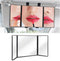 Car Rear View Mirror, Foldable Car Sun Visor Vanity Makeup Cosmetic Mirror, Tri Fold Auto Sun-shading Travel Mirror, Universal Car Rear View Mirro...