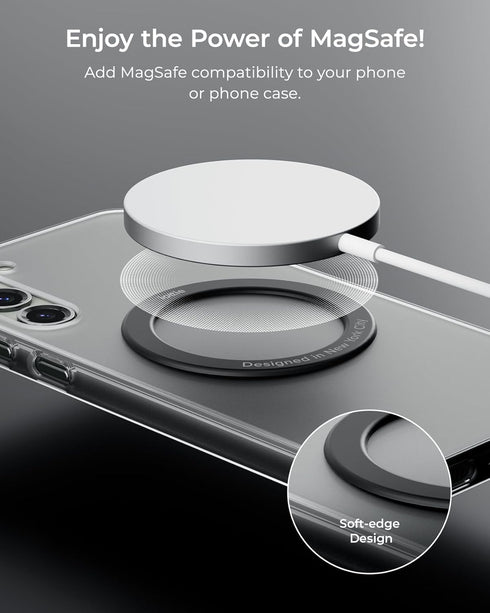 iOttie Universal MagSafe Ring Adapter for Android (2 Pack). Magnetic Adapter Ring Compatible with MagSafe Accessories & Wireless Chargers, Adhesiv...