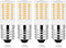 E17 Light Bulb 3000K Warm White,T5 Intermediate Base Microwave LED Bulbs,3.5W Equivalent 30-40W Halogen,460LM Non Dimmable for Refrigerator,Under ...
