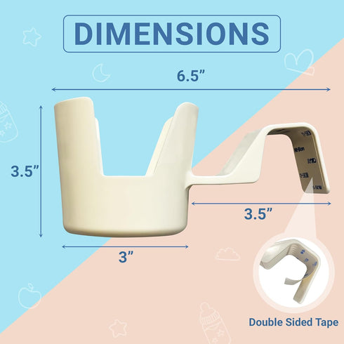 Cup Holder Compatible with IKEA Antilop - Cupholder Accessory for Chair w/Double Sided Tape - Compatible IKEA High Chair Accessories for Kids...