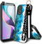 Case for TCL ION V, TCL ION X Phone Case,Fashion Marble Pattern Wrist Strap Stand Case with Tempered Glass Screen Protector Wristband Bracelet Pho...