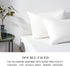 White Pillowcase Set - King Size (20 x 36 inches) Bed Pillow Cover - Brushed Microfiber, Wrinkle, Fade & Stain Resistant - Hidden Zipper Closure P...