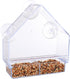 SUQ I OME Outside Wild Clear Window Mounted Bird Feeders with Strong Suction Cups, Acrylic Clear, Window Bird House Feeder for Cardinals, Blue Jay...