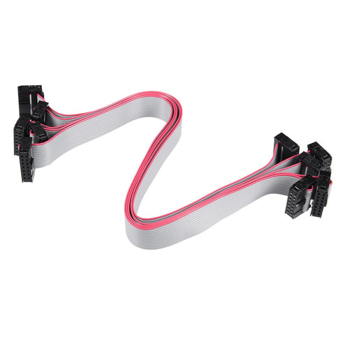uxcell IDC 14 Pins Connector Flat Ribbon Cable Female Connector Length 30cm 2.54mm Pitch,5pcs...