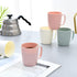 Coffee Mugs Set of 5, 10 Ounce Unbreakable Plastic Cups With Handle, 3 Basic Colors, Dishwasher Safe...