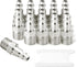 GASHER 1/4-Inch NPT Male Industrial Air Plug,1/4-Inch High Flow Pneumatic Plugs 300PSI (20-Pack)...