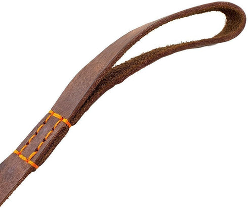 Super Strong Leather Pet Trainning Leads for Medium Dogs or Large Dogs 1 Inch Wide and 3ft, 4ft and 5ft Long Handmade Brown Leather Dog Leash (4 F...