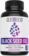Zhou Nutrition Black Seed Oil Capsules, 100% Virgin, Cold Pressed Source of Omega 3 6 9, Super Antioxidant for Immune Support, Joints, Digestion, ...