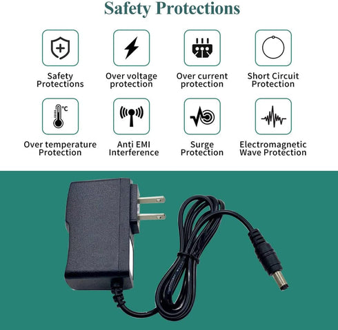 5V 2A DC Power Supply Adapter Power 100-240V AC to DC 5 Volt 2 Amp 10W Converte AC/DC Adapter with 5.5 x 2.5mm/5.5x2.1mm tip for TV Box LED Strip ...