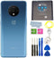 Battery Back Cover Rear Panel Glass +Camera Lens Replacement for OnePlus 7T 6.55inch (Glacier Blue)...