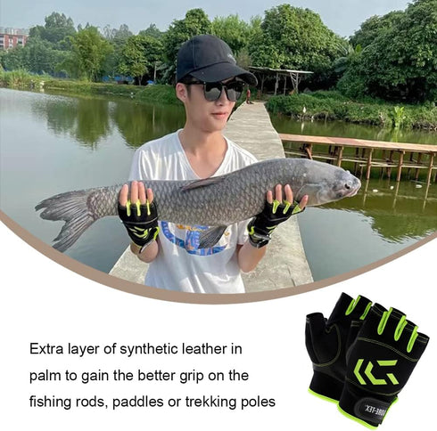 Fishing Gloves? Sun Gloves? UV Protection Gloves Fingerless Gloves for Men and Women Fishing, Rafting, Cycling,Running, Sailing and Jogging Gloves...