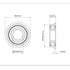 F63800ZZ Flange Ball Bearing 10×19×7mm Double Metal Shielded Flanged Bearing Chrome Steel ABEC-1(P0) Z2 Deep Groove Ball Bearing for Industrial Ma...