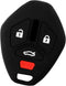 KeyGuardz Keyless Entry Remote Car Key Fob Outer Shell Cover Rubber Protective Case for Mitsubishi...