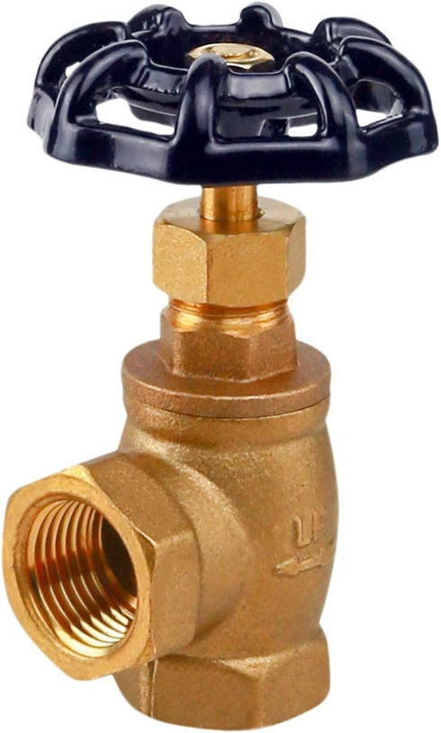 Everflow Supplies 74122-NL 1/2" Angle Short Globe Valve With Female Threaded IPS Connections...