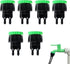 6 PCS Drip Irrigation Hose Connectors Professional Micro Irrigation Adapter Agriculture Irrigation Fitting 1/4 Inch Drip Irrigation Tubing x 3/4 o...