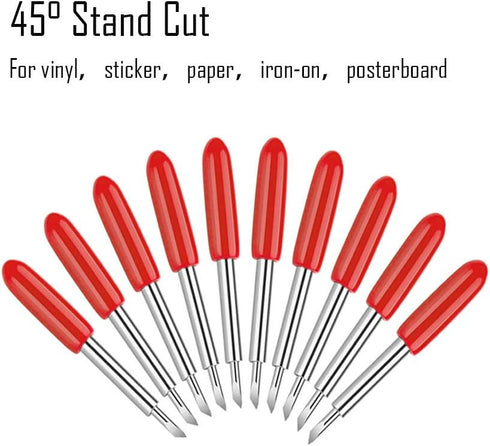 30 Pcs 45 Degree Standard Cutting Blades, Replacement Blades Compatibility with Explore 4/3/Air 2/Air/Air one/Maker/Maker 4/3/2/Expression for Mos...