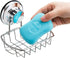 SANNO Suction Soap Dish,Soap Holder with Hooks, Soap Dish Saver Tray Bar Soap Sponge Holder for Shower Bathroom, Tub and Kitchen Sink...