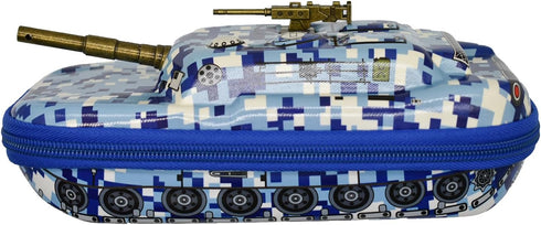 Maydahui Tank Shape Pencil Case Large Capacity Pen Pouch Holder Compartments Organizer Pencil Bag Stationery Box Waterproof EVA Camouflage Blue......