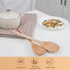 Wooden Cooking Spoons Set, 14 Inch Maple Wood Mixing Spoon, Mixing Salad, Sauce Soup Stirring Ladle, Nonstick Spoon Kitchen Serving Utensil with L...