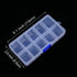 Plastic Jewelry Organizer Box Clear Storage Bead Case for Little Crafts/Arts 2 Pack Container with 10 Grids, Small...