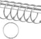 24 Pack Shower Curtain Rings,Rust Proof Shower Curtain Hooks for Bathroom,Circular Decorative Shower Curtain Rings and Hooks for Shower Rod,Metal ...