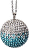 bling crystal ball rear view mirror,Bling car Rearview Mirror Crystal Lucky Ball Pendant,Goddess favorite Car Crystal Ball Pendant (white&blue)...