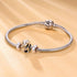 GW 925 Sterling Silver Puppy Dog Animal Charms Bead Fit European Bracelets for Dog Lover (Pink-Puppy-212)...