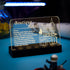Kyglaring Glowing Clear Acrylic Name Plate with Power Base Designed for Lego Creator Boutique Hotel 10297 Building Set Sign Display (Glowing namep...