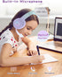 Kids Bluetooth Headphones,Cat Ear LED Light Child Wireless Headphones with Mic,Adjustable Headband,TF Card,Foldable Bluetooth Stereo Over-Ear Kids...