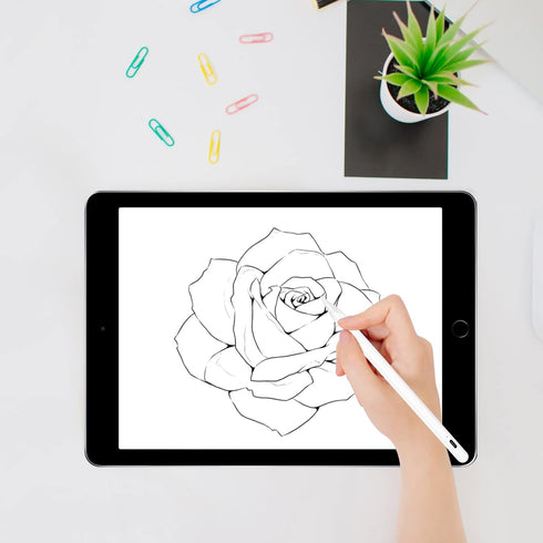 Stylus Pen for iPad with Palm Rejection, Oblique Painting and Magnetic Attraction Design, Pencil for iPad with Dual Touch Function, Pencil Compati...