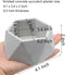 Silicone Flower Planter Mold for Concrete Succulent Pot, Candle Container DIY, Hexagon...