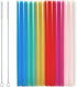 12 Pcs Eco Friendly Silicone Straws with 2 cleaning Brushes,Reusable Silicone Drinking Straws,for 20oz Tumblers,Yeti, Ozark, (Pure Multicolor, 7.8...