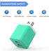 6Pack USB Wall Charger, iGENJUN 2.4A Dual USB Port Cube Power Plug Adapter Fast Phone Charger Block Charging Box Brick for iPhone 15/15 Pro/15 Pro...