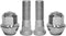 M12x1.50 Chrome Wheel Lug Stud Nut Set Compatible with 2006-2021 Ford Focus Fusion Fiesta Escape EcoSport Ranger MKC MKZ, Replaces 611-303 CV6Z101...