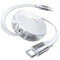 LISEN 240W Retractable USB C Cable, Data Sync Retractable Charging Cable, Fast Charging 4-Stage Length USB C Retractable Cable for iPad Pro Air 20...