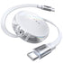 LISEN 240W Retractable USB C Cable, Data Sync Retractable Charging Cable, Fast Charging 4-Stage Length USB C Retractable Cable for iPad Pro Air 20...