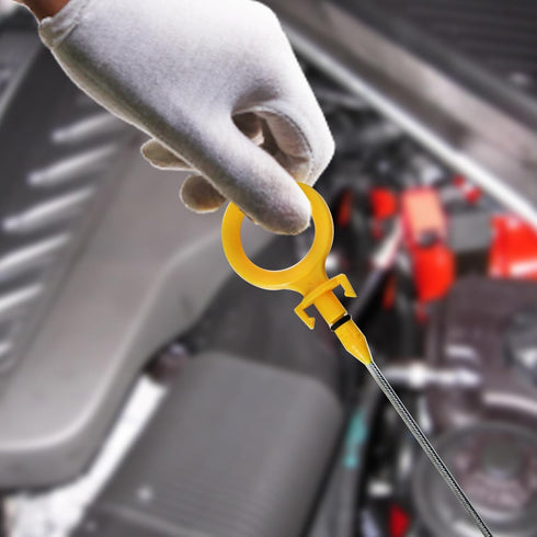 E-Most Oil Dipsticks for Audi A4 2.0T B7 2005 2006 2007 2008 2009 Fluid Oil Level Dipstick Repair Tool for Audi 06D115611B Sliver 58cm 22.8 Inch O...