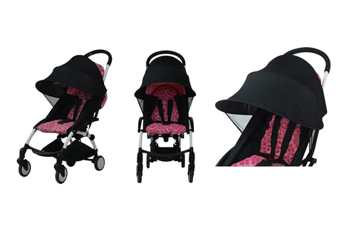 Anti-UV Canopy for Stroller, Baby Stroller Rayshade Sunshade Sun Cover Sun Protection Foldable Pram Pushchair Sun Shade Canopy Parasol Extender Ac...