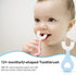 6 in 1 Baby Training Toothbrush Set - Infant to Toddler Toothbrush Oral Care Toothbrush - Food Grade Silicone,Extra Soft Bristles,Perfect for 6+,1...